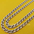 Срібний ланцюжок Бісмарк. Чоловічий цепочка срібло 925. Ширина 5 мм 55 см, фото 9