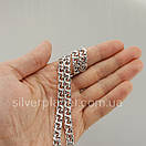 Срібний ланцюжок чоловічий бісмарк масивний, товстий ланцюг на шию чоловічий 7 мм, фото 3