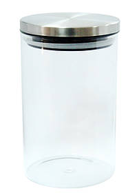 Банка для сипучих з металевою кришкою 900 мл (Olens) Стр. 102-360