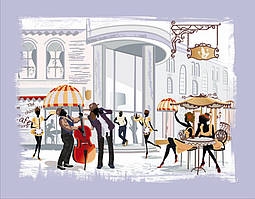 Вишивка бісером Вуличне кафе (Міський пейзаж)