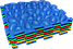 Масажний килимок з ефектом морської гальки Пазли 4 елемента, фото 3