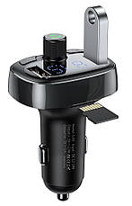 FM-трансмітер (модулятор) в машину Baseus T-typed MP3 Charger Bluetooth Чорний (CCALL-TM01), фото 6