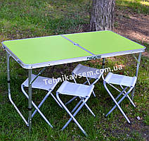 Стіл для пікніка розкладний зі стільцями Folding Table