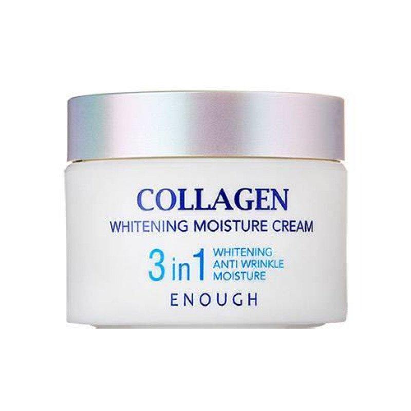 Поживний омолоджуючий крем для обличчя з ефектом освітлення Enough Collagen Whitening Moisture Cream 3 in 1 50