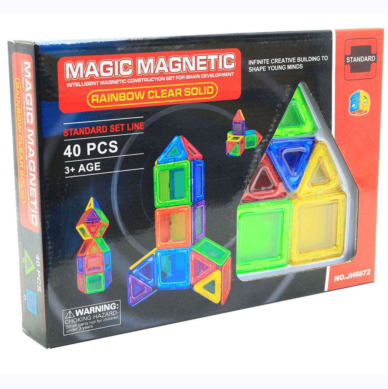 Магнітний конструктор Magic Magnetic 40 деталей (JH6872)