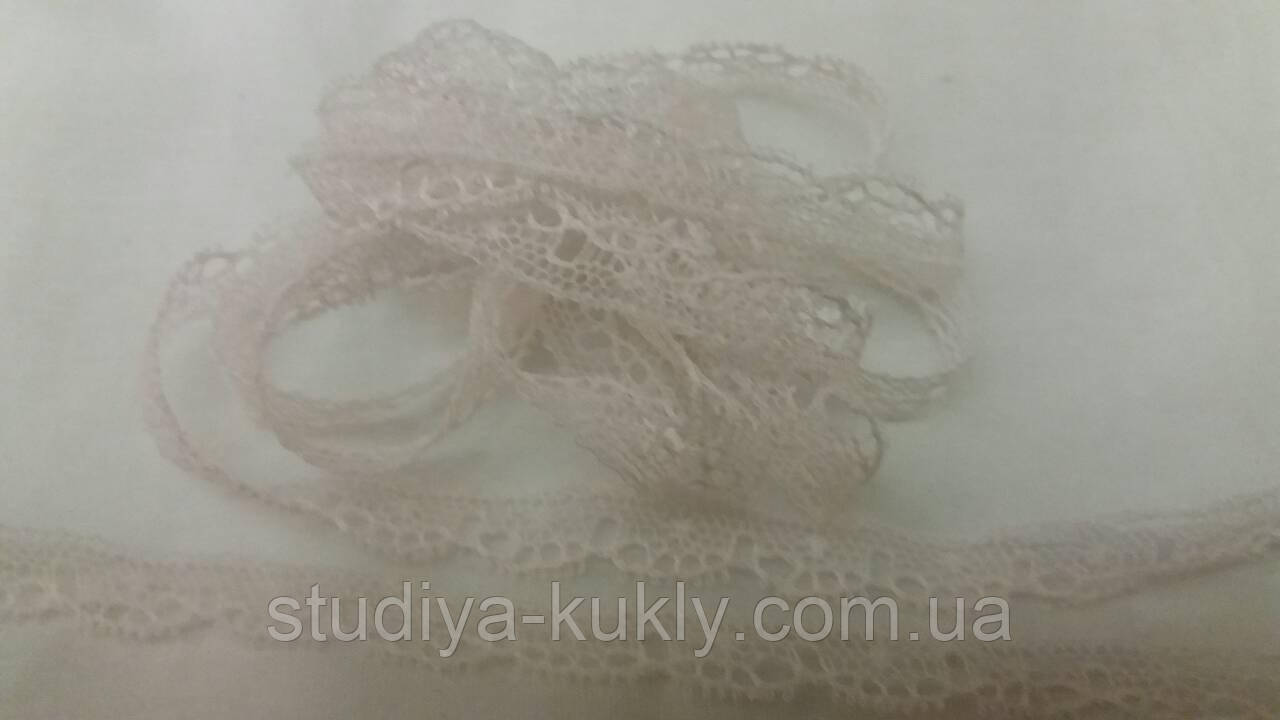 Мереживо синтетика, №6Н, ширина 7 мм. Ніжно рожеве. Франція., фото 1