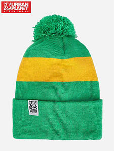 Шапка — Urbanplanet — Classic Green/Yellow (Зимова/Зимова шапка)