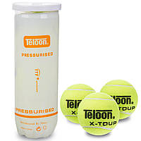 Мяч для большого тенниса Teloon X-Tour T878P3: 3 мяча в вакуумной упаковке