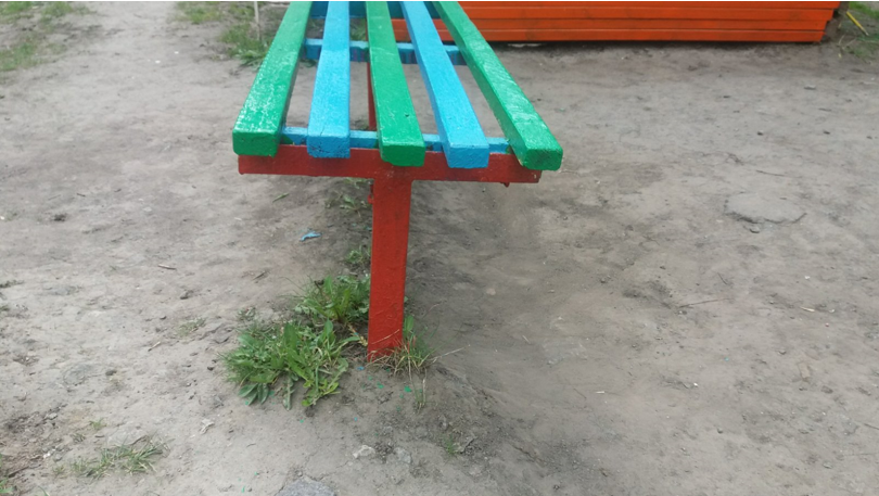 Середня нога для лавки