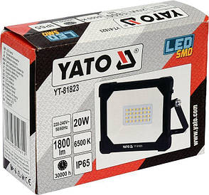 Світлодіодний прожектор SMD LED 20W 1800LM YATO YT-81823