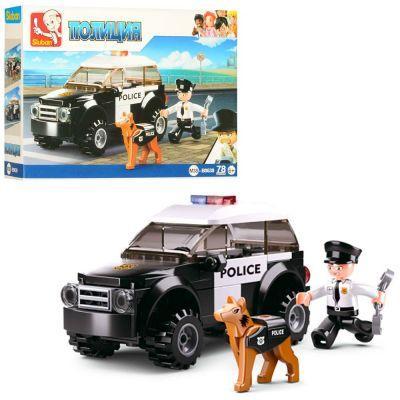 Конструктор SLUBAN M38-B0639 "Police": машина, фігурка, собака, 78 деталей, фото 1