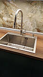 Кухонна мийка Platinum Handmade 5843 HD-D001 сталь 3.0/1.5, фото 5