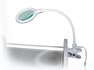 Лампа-лупа настільна з прищіпкою мод. 2014 LED 3D для косметолога, для манікюру, для рукоділля
