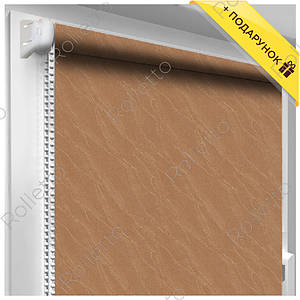 Тканинні ролети відкритого типу "Вода", темно-коричневий, ціна за 0,5 м.кв