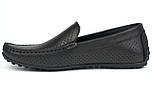 Rosso Avangard M4 Black Flotar Perf м'які чорні шкіряні мокасини річна чоловіче взуття в перфорацію сітка, фото 3