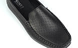 Rosso Avangard M4 Black Flotar Perf м'які чорні шкіряні мокасини річна чоловіче взуття в перфорацію сітка, фото 10