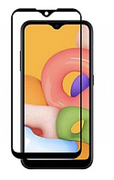 Захисне скло для Samsung Galaxy A01 (2019) Full Glue, колір чорний