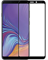 Захисне скло для Samsung Galaxy A9 Star (2018) Full Glue, колір чорний