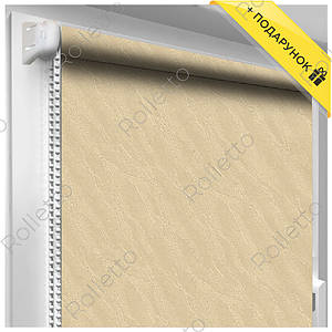 Тканинні ролети відкритого типу "Вода", світло-коричневий, ціна за 0,5 м.кв