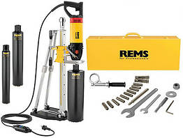 Базовий набір в сталевому ящику установка алмазного буріння REMS Picus SR Сет 62-82-132 Титан