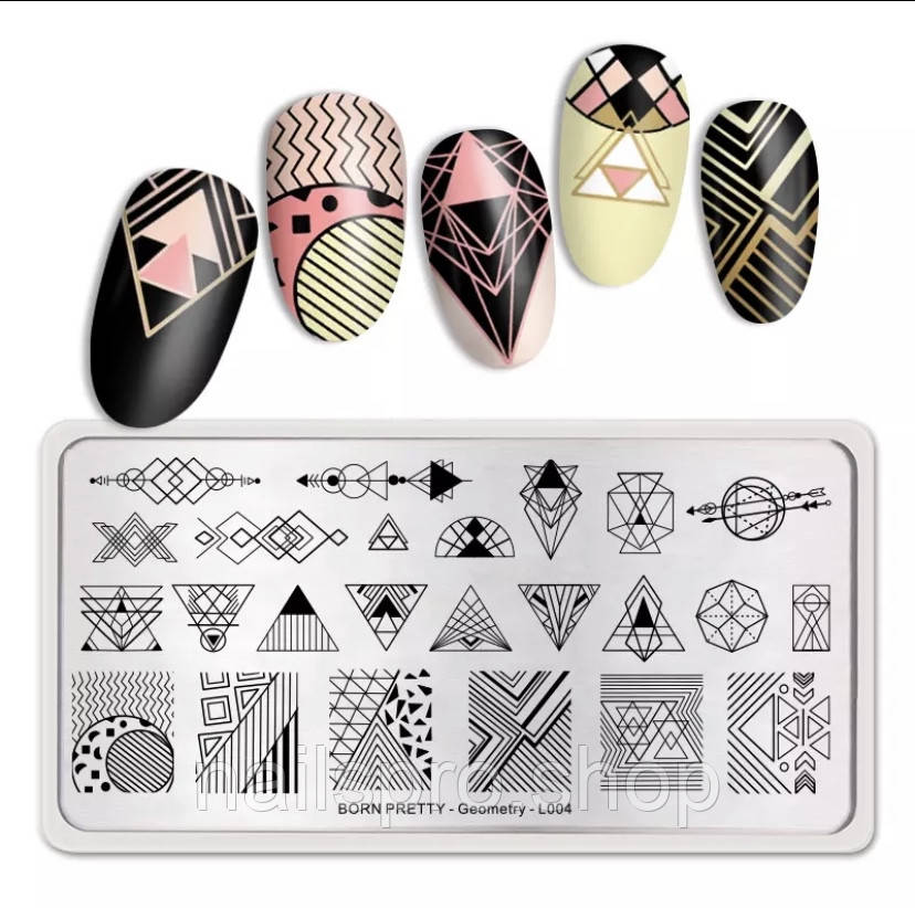 Стемпинг Born Pretty - Geometry L - 004