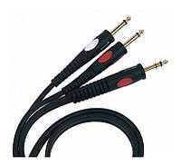 Готовий аудіокабель Jack 6.3 stereo 2xJack 6.3 mono BIG YC004 8м