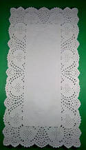 Ажурна прямокутна серветка 20*38(100шт) (1 пач.)
