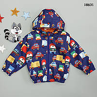 Вітровка "Машини" для хлопчика. 130 см