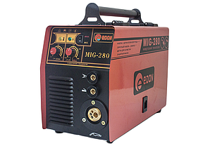 Зварювальний напівавтомат 2 в 1 Edon MIG 280, 7.5 кВт, зварювальний струм 30-280 А, діаметр дроту 0.6-1.0