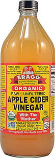 Bragg Organic Raw Apple Cider Vinegar яблучний оцет натуральний органічний з м'якоттю, 946 мл