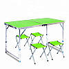 Стіл складаний туристичний для пікніка посилений із 4 стільцями Folding Table Польща стіл і 4 стільці JK 1289 UI, фото 3
