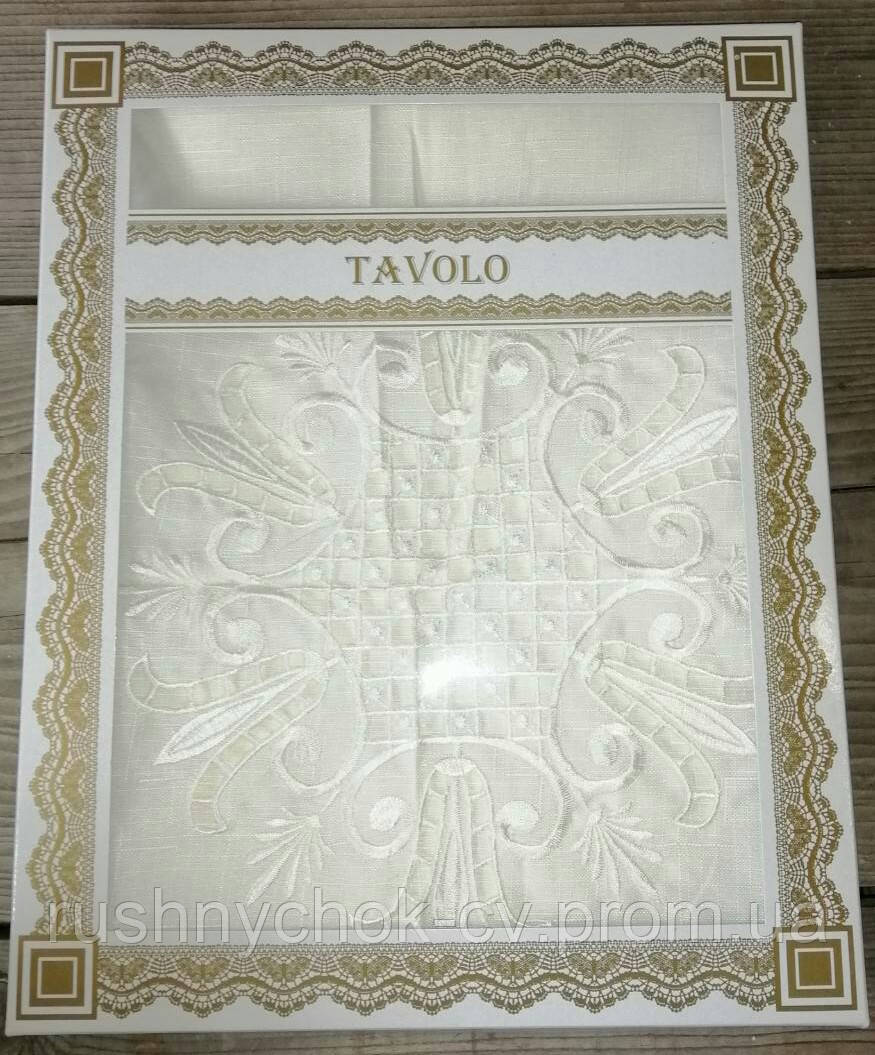 Скатертина 150*220 см. з вишивкою (Туреччина)