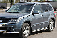 Пороги боковые (подножки-площадка) Suzuki Grand Vitara 2005-2012 (Ø42)