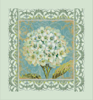 Вишивка бісером Біла герань (Квіти)