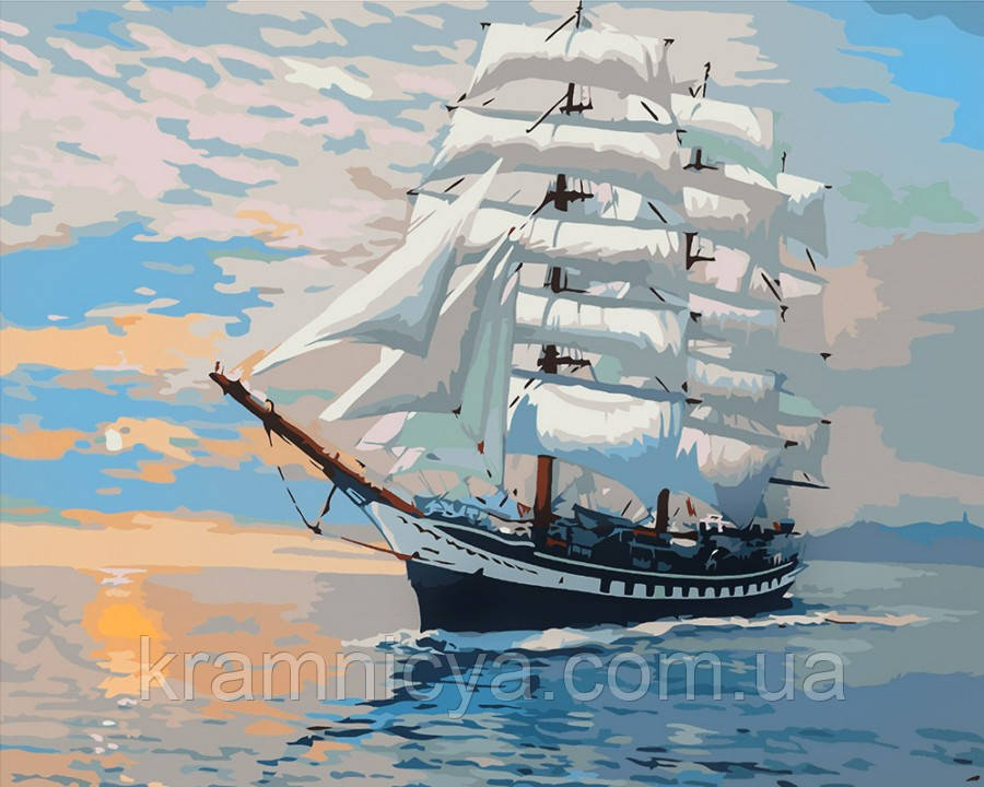 Картина за номерами 40x50 Вітрильник, Rainbow Art (G423)