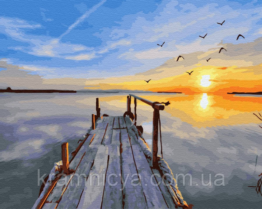 Картина за номерами 40x50 Ранок на причалі, Rainbow Art (GX23810)