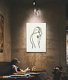 Картина на холсті  інтер'єрна абстрактна настінна арт панно  Manific Decor "Wall Art Woman / Жінка Тепло", фото 5
