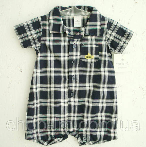 Пісочник від Carters темно-синя карта (пісочник у клітку)
