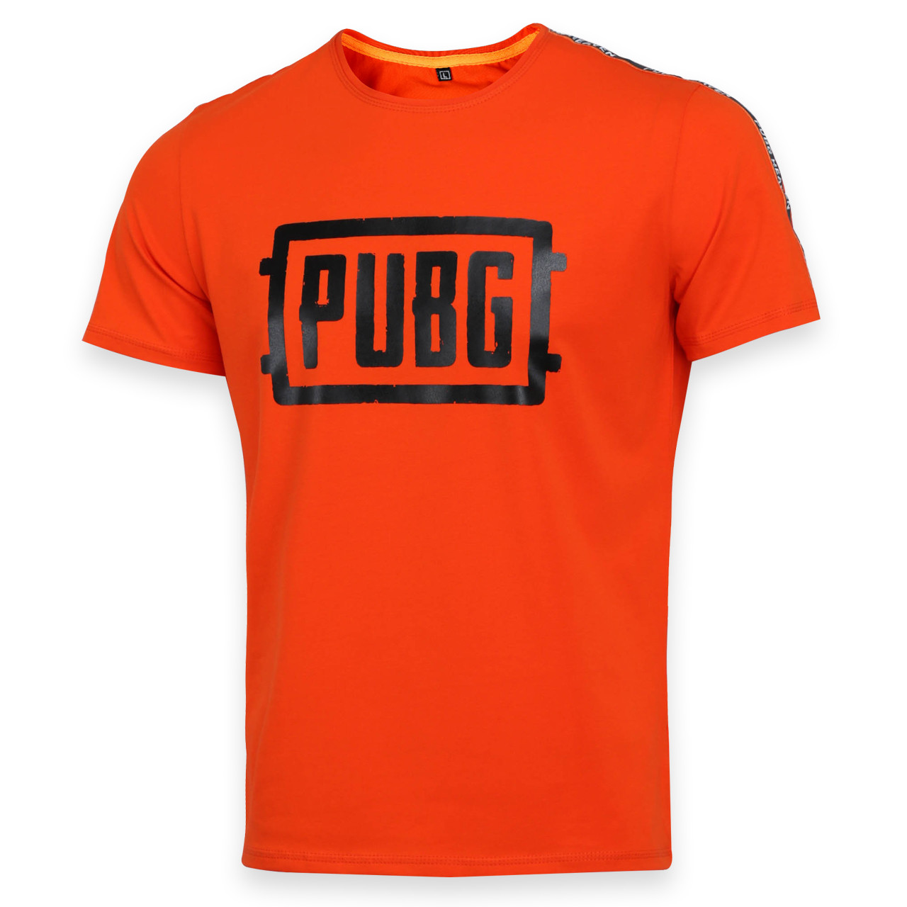 Футболка чоловіча жовтогаряча HOPE з принтом "PUBG", стрічка Ф-10 ORN XXL (Р) 20-818-020-002, фото 1