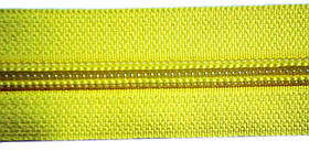 Молния спиральная метражная  №7 (10) колір № 504 Жовтий