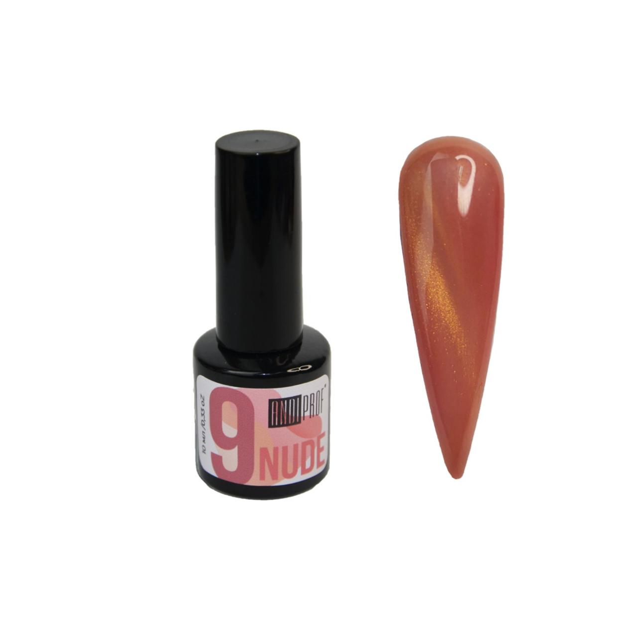 Гель-лак Кошачий глаз NUDE №9 "ANDI Prof", фото 1