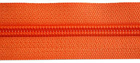 Молния спиральная метражная  №7 (10) колір № 814 Помаранчевий