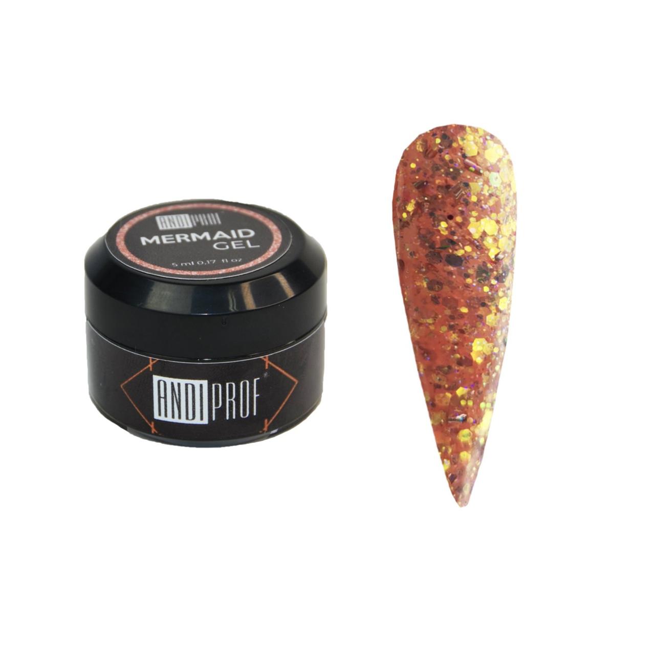 МАРМЕЙД гель з блискітками для дизайну нігтів ANDI Prof № 3