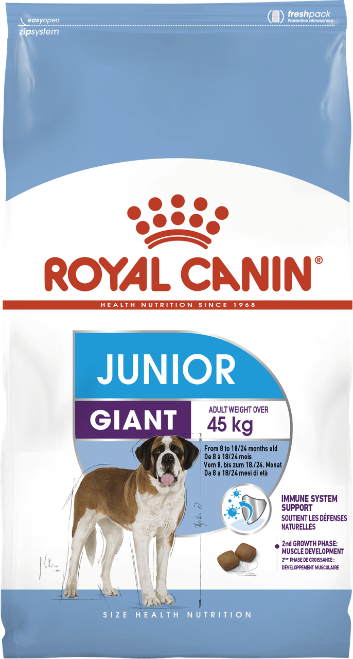 АКЦІЯ! Royal Сanin Giant Junior сухий корм для цуценят до 8 місяців 15КГ+3КГ у подарунок