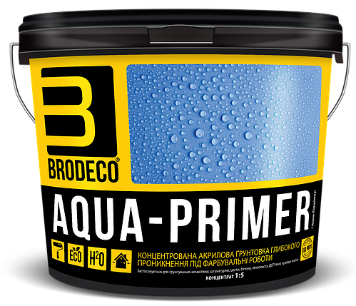 Ґрунтовка глубкого проникнення концентрат Aqua-Primer TM Brodeco 3л, фото 2