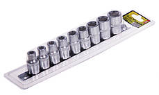 Набір головок TORX 1/2" Е10-Е24 ALLOID НГЕ-1024Б