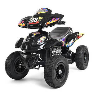 Квадроцикл Bambi M 2403ALR-2 Чорний 2 мотори 28 W 2 акумулятори