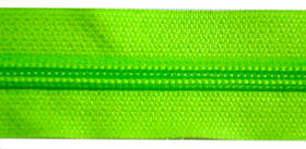 Молния спиральная метражная  №7 (10) колір № 535 Яскраво салатовий