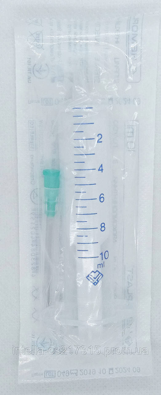 Шприц 10 мл (0,8*38 мм,Luer) одноразовый/ Гемопласт, в коробке 100 шт. (в ящике 1 200 шт) - фото 3 - id-p22474888