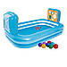 Дитячий ігровий надувний басейн з двома воротами та м'ячами з високоякісного вінілу, фото 2